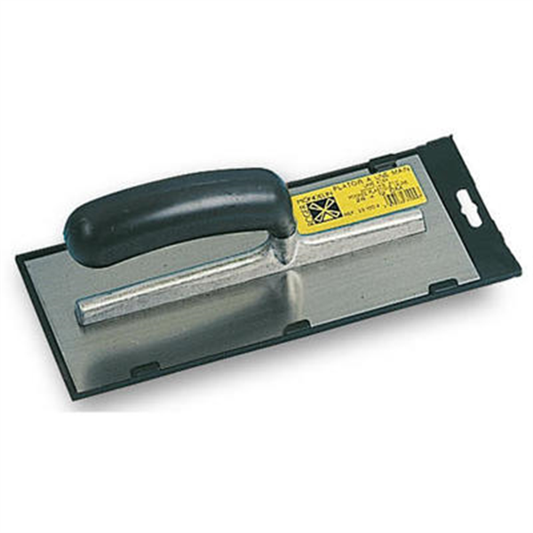 Platoir lame acier trempé nickelé avec poignée banane plastique - 28 x 12 cm - épaisseur 0.6 mm MOB 231004