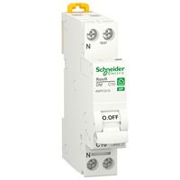 Disjoncteur modulaire 1P+N Schneider Resi9 - courbe C - 10A