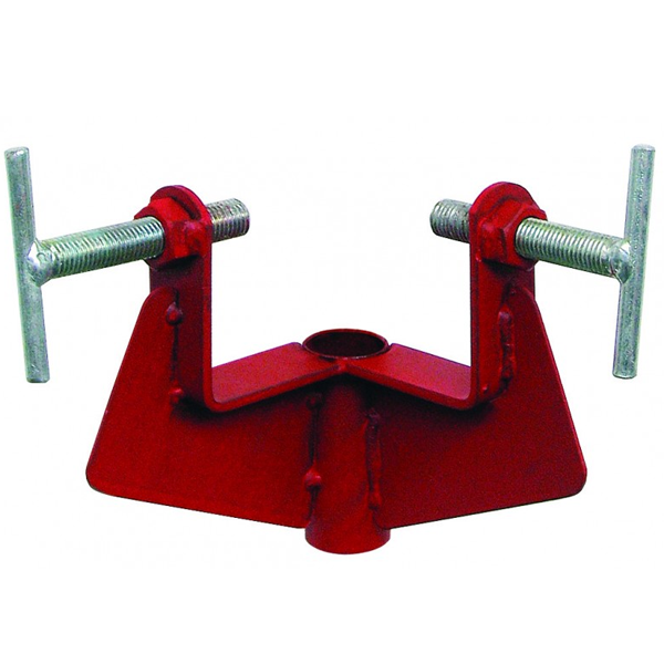 Coulisseau d'angle Altrad P6694SN en acier peint rouge pour piquet d'implantation