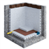 Nappe à excroissances pour protection et drainage - Delta MS 20 - 3,00 M x 20 M