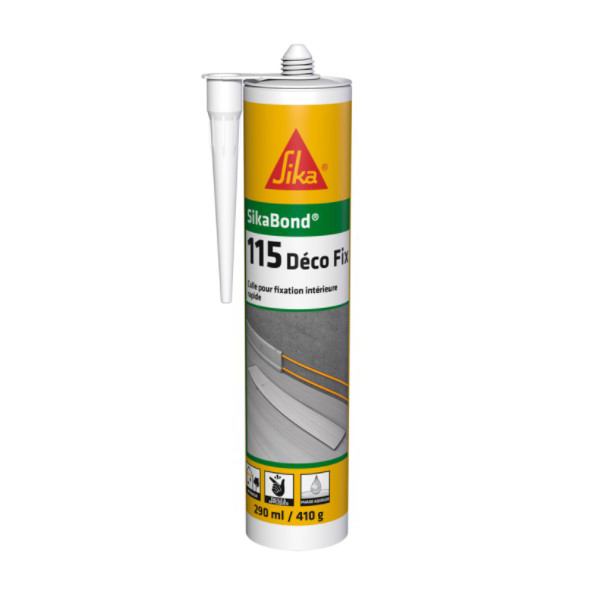 Colle SikaBond 115 Déco Fix Blanc cassé intérieur  290 ml