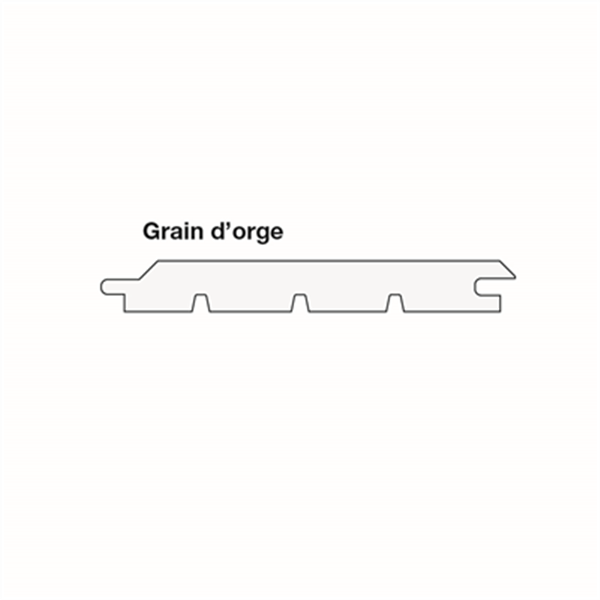 Lambris intérieur en Pin naturel - Noueux - Profil Grain d'orge - 10 x 90 mm - L.2 M