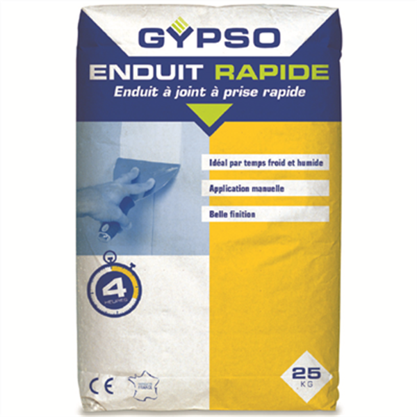 Enduit à joint à prise rapide 4h Gypso - Sac de 25 KG