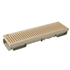 Caniveau bas piscine Grille piétonne 500 mm x 130 mm PVC Sable