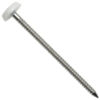 Pointe annelée Elos Ø 2,5 MM longueur 50 MM tête Blanche boîte de 100