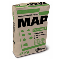 Mortier adhésif pour plaques de plâtre et isolants - Map Formule+ - sac de 25,00 KG