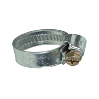 Collier serrage acier galvanisé bande pleine 18 à 28mm Largeur 8mm x2