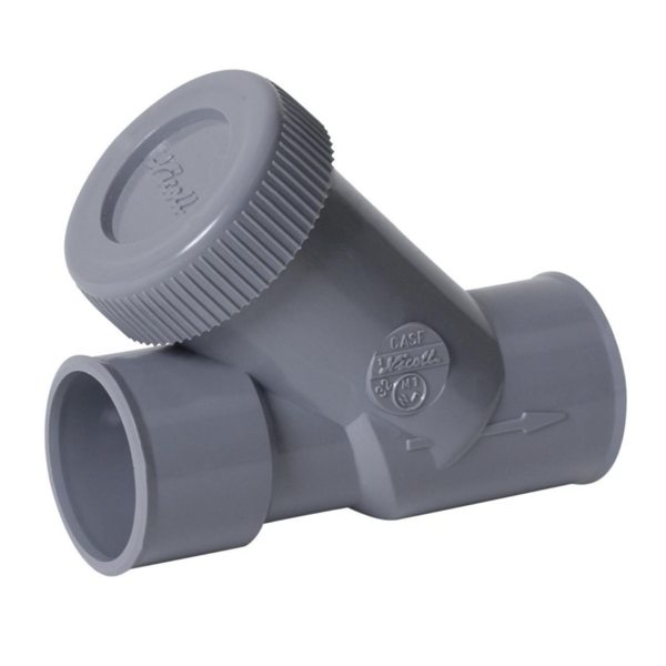 Clapet anti-retour Nicoll pour évacuation des eaux usées - Diamètre 40 mm - Angle 45° - PVC - Gris