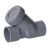 Clapet anti-retour Nicoll pour évacuation des eaux usées - Diamètre 40 mm - Angle 45° - PVC - Gris