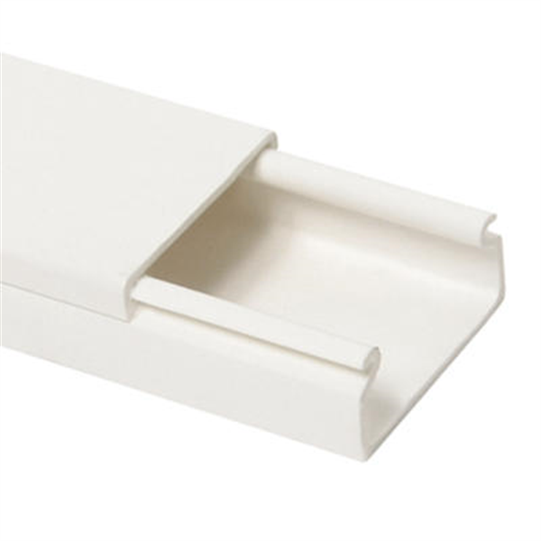 Moulure monocanale Debflex coloris blanc 30 x 10 mm 2 mètres 435002
