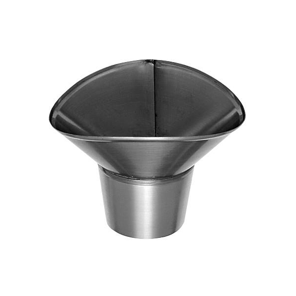 Naissance en zinc pour gouttière de 250 MM et descente de 80 MM