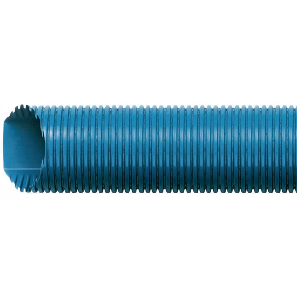 Drain routier à cunette plate Hegler Sirowell - PVC-U bleu - DN 110 -