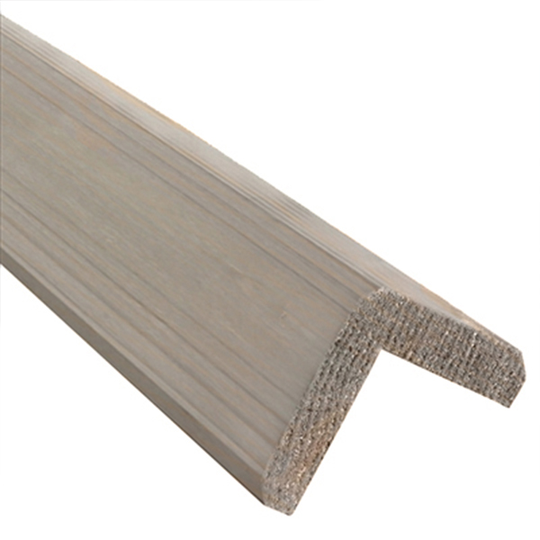 Cornière sapin nord pour bardage Blanc Pur (RAL 9010) - 60x60 mm - Long.