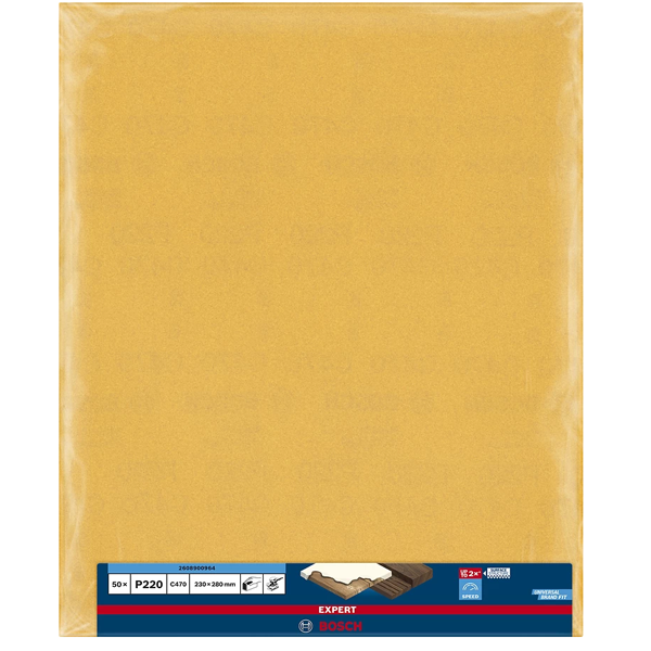 Feuille abrasive - Expert Bosch C470 - 230x280 mm grain 220