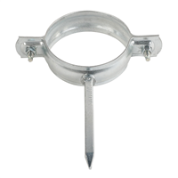 Collier de descente cylindrique à pointe carrée 100 mm acier Ø 80 mm
