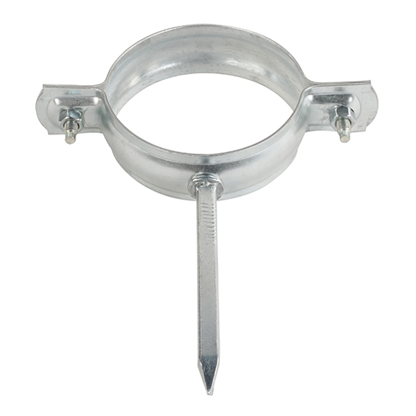 Collier de descente cylindrique à pointe carrée 100 mm acier Ø 80 mm