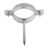 Collier de descente cylindrique à pointe carrée 100 mm acier Ø 80 mm