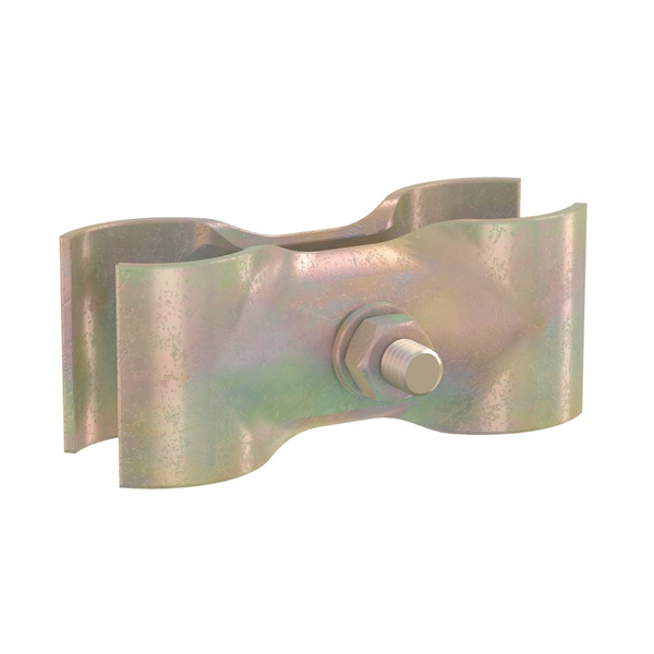 Collier serrage anti-vandalisme clôture mobile chantier 130 x 55 x 16 mm