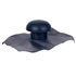 Chapeau de ventilation avec collerette d'étanchéité - diamètre 125 mm - anthracite