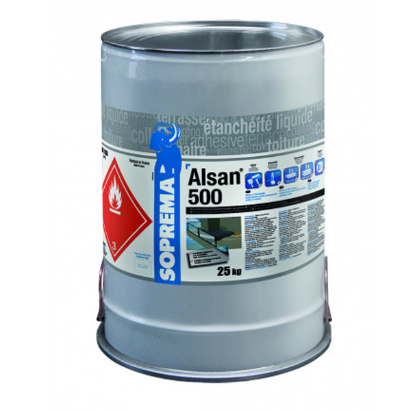 Résine d'étanchéité liquide pour ouvrages accessibles aux piétons - Alsan 500 - Sable - seau de 5 KG