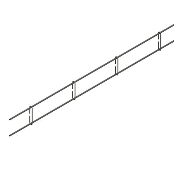 Armature de chaînage en épingle - Maille 46 CM - Dim. 4x10 cm - 2 fils de 10mm - Longueur 6 m