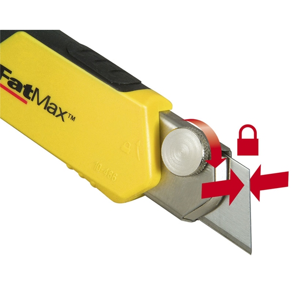 Cutter Fatmax Stanley avec casse-lames intégré 18 mm 1-10-481