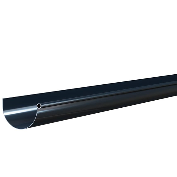Gouttière MEP GD25 en PVC Anthracite - développé 250 MM - 4 M