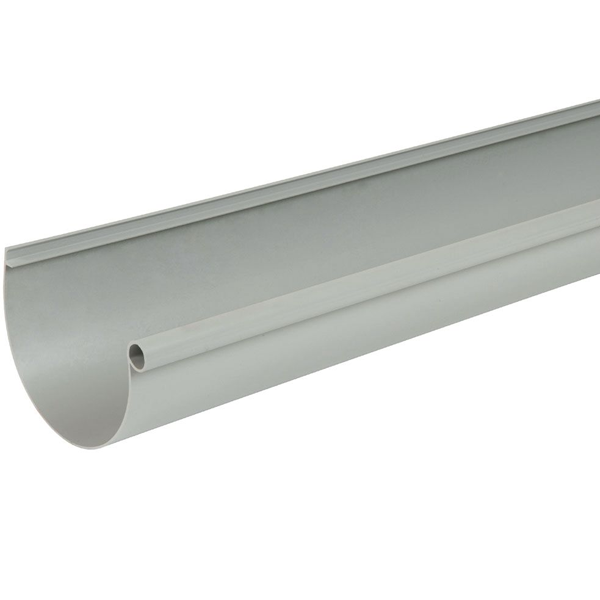 Gouttière demi-ronde Nicoll LG25 Gris - développé 250 mm x 2 M