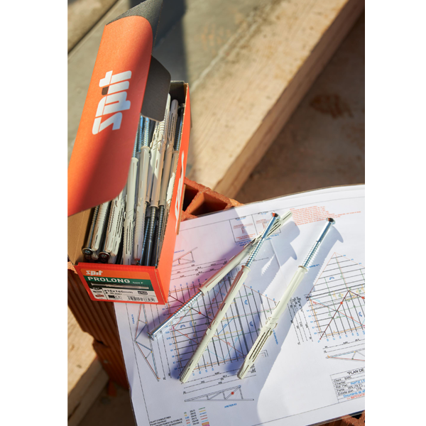 Cheville Prolong F Spit vis tête fraisée maçonnerie creuse 10x160 mm x50
