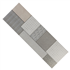 Faïence murale Décor Géo effet béton pour carrelage Cusset - 20 x 60 cm