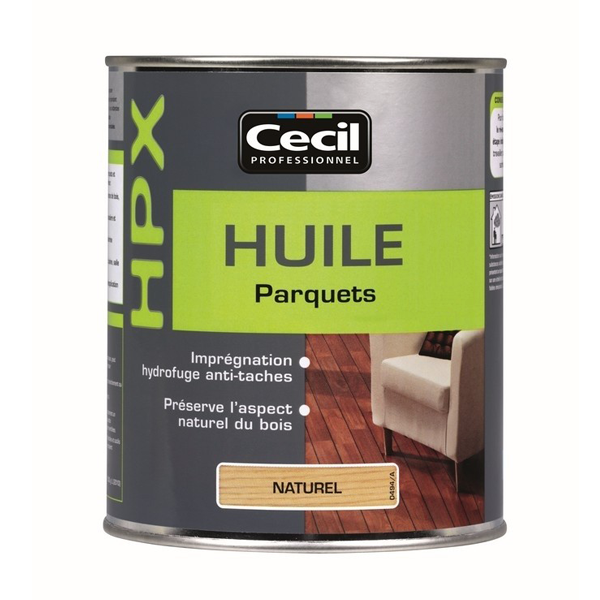 Huile parquet HPX traitement bois intérieur dur exotique naturel 1 litre