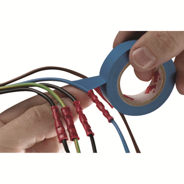 Ruban adhésif PVC électrique 6022 Barnier Scapa - Largeur 15 mm - Longueur 10 mètres - Rouge