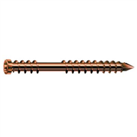 Vis terrasse filetage fixation tête cylindrique inox A2 antique 5x60mm