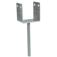 Pied de poteau en U à sceller largeur 80 mm Simpson Strong-Tie PPD80/70G