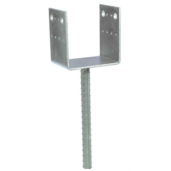 Pied de poteau en U à sceller largeur 80 mm Simpson Strong-Tie PPD80/70G