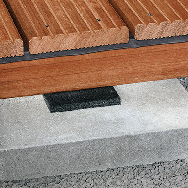 Tampon d'isolation pour terrasse Spax - 100,0 MM x 100 MM - ép. 8,00 MM - 25 pièces