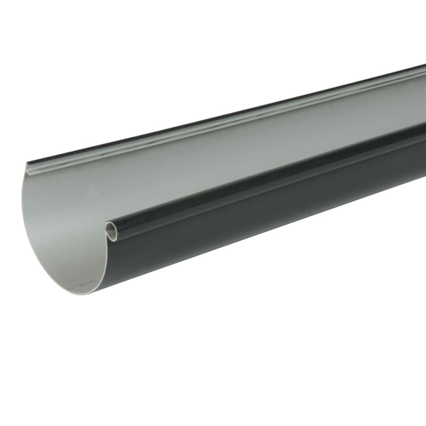 Gouttière demi-ronde Nicoll LG25 Anthracite - développé 250 mm x 4 M