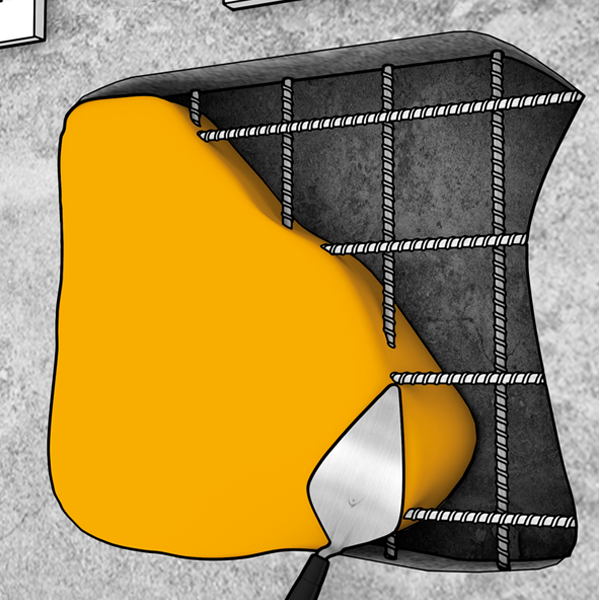 Mortier de réparation des bétons - Sika MonoTop 410 R - sac de 25 kg