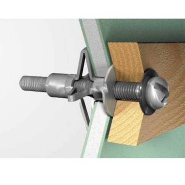 Cheville métallique avec vis Edia 5 x 37 mm pour corps creux boîte 100
