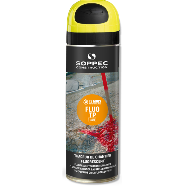 Traceur de chantier FLUO TP jaune fluorescent Soppec 141517