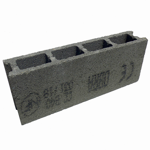 Bloc béton creux OBRA 500 x 100 x 200 mm - B40 - 2 parois 4 trous