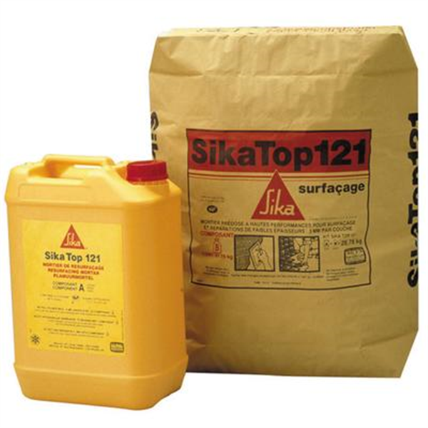 Mortier hydraulique classe R4 - Sikatop 121 Surfaçage - Gris - 26,75 KG