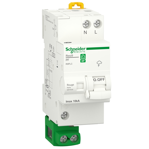 Parafoudre combi Schneider Resi9 - 1P+N - 10 kA
