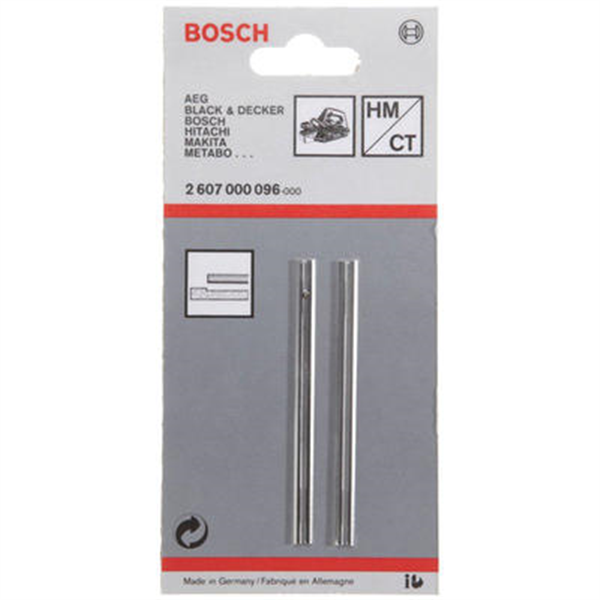 2 Fers carbure réversibles droit pour rabot Bosch PHO 25-82 et PHO 100