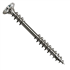 Vis de façade - 4.5x70mm double filetage tête bombée en inox A2