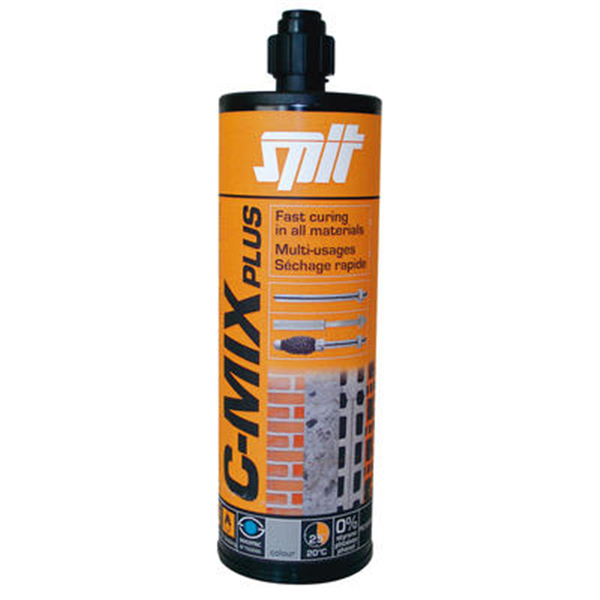 Cartouche scellement chimique C MIX Plus Spit gris béton 300 ml
