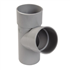Culotte simple mâle-femelle 67°30 pour tube de descente Ø 80 mm - Gris