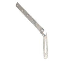 Hampe chantournée Nicoll fixation de gouttière - Longueur sur chevron 225 mm - Réglage 6 cm - Acier galvanisé