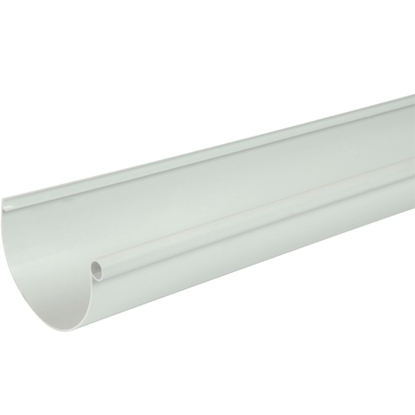 Gouttière demi-ronde Nicoll LG25 Blanc - développé 250 mm x 4 M