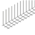 Armature attente en forme de L pour bloc à bancher 3HA7 HA10 - 35x70 cm - espacement 25 cm - L. 4 m